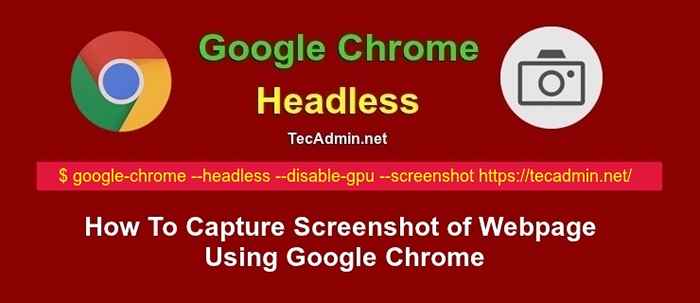Comment capturer la capture d'écran de la page Web à l'aide de Google Chrome