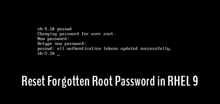 So ändern und zurücksetzen Sie das vergessene Root -Passwort in RHEL 9 zurück