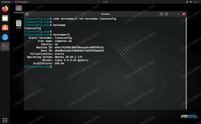 So ändern Sie Hostname unter Linux