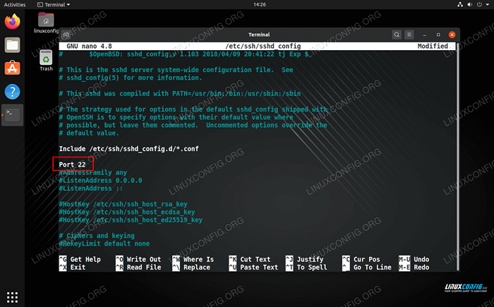 Cara mengubah port ssh di linux