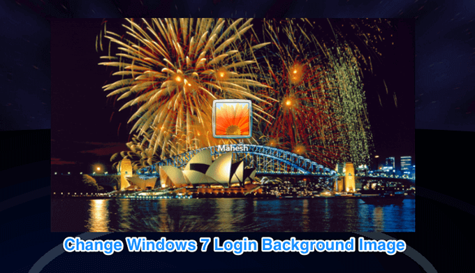 Como alterar a imagem de fundo da tela de login do Windows 7