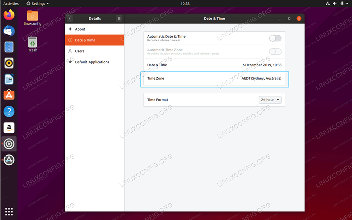 Cómo cambiar la zona horaria en Ubuntu 20.04 fossa focal Linux