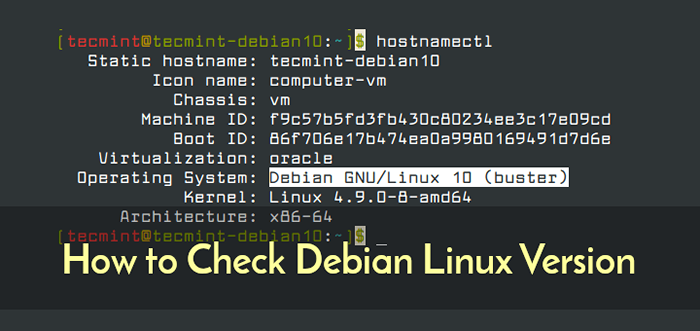 Comment vérifier la version Debian Linux