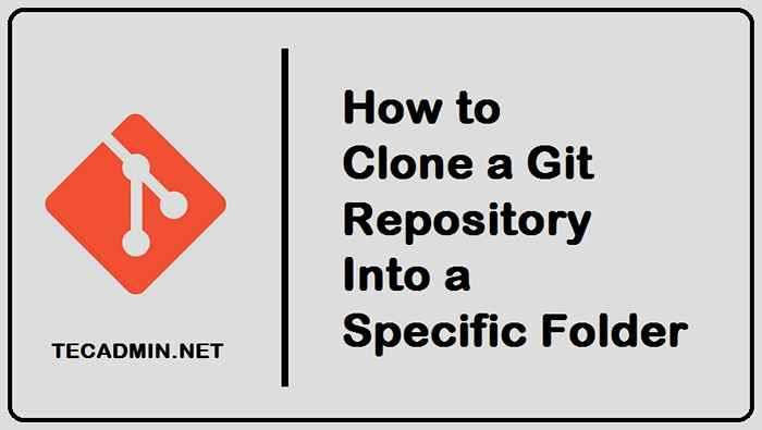 So klonen Sie ein Git -Repository in einen bestimmten Ordner