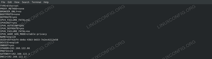 Como configurar um endereço IP estático no RHEL 8 / CENTOS 8 Linux