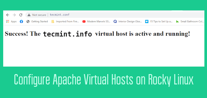 Cara mengkonfigurasi host virtual apache di rocky linux