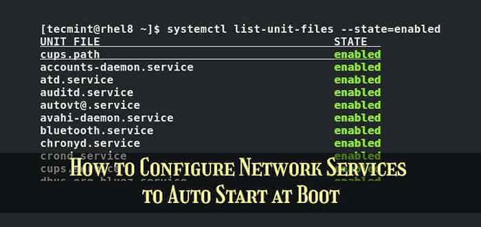 Como configurar os serviços de rede para iniciar automaticamente a inicialização
