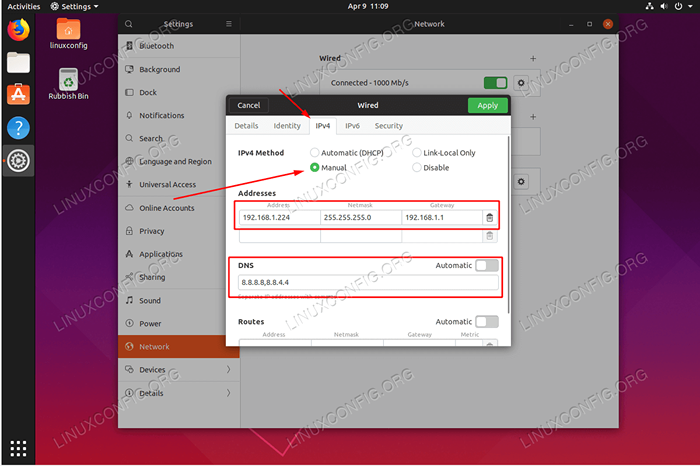 Cara Mengkonfigurasi Alamat IP Statis di Ubuntu 19.04 disko dingo linux