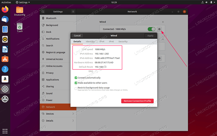 Cómo configurar la dirección IP estática en Ubuntu 20.04 Focal Fossa Desktop/servidor