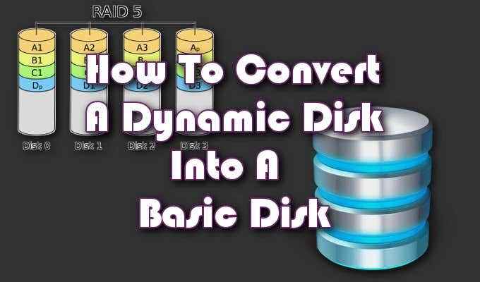 Cara mengubah disk dinamis menjadi disk dasar
