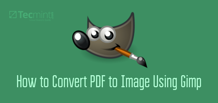 Comment convertir PDF en image à l'aide de GIMP