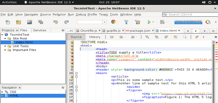 Comment créer un projet HTML5 de base à Ubuntu à l'aide de NetBeans