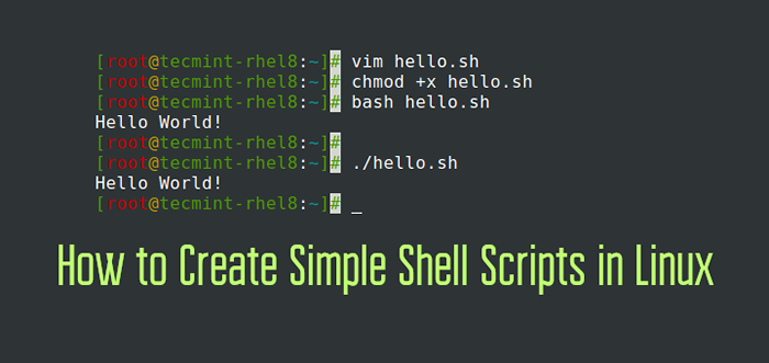 Comment créer des scripts de coquille simples dans Linux