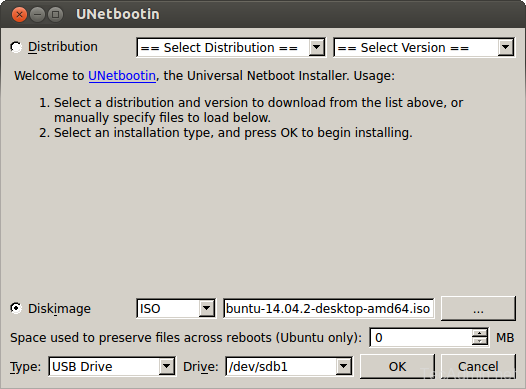 Como criar unidade USB inicializável do Ubuntu