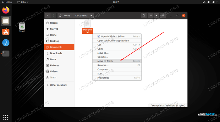 Comment supprimer le fichier sur Ubuntu Linux