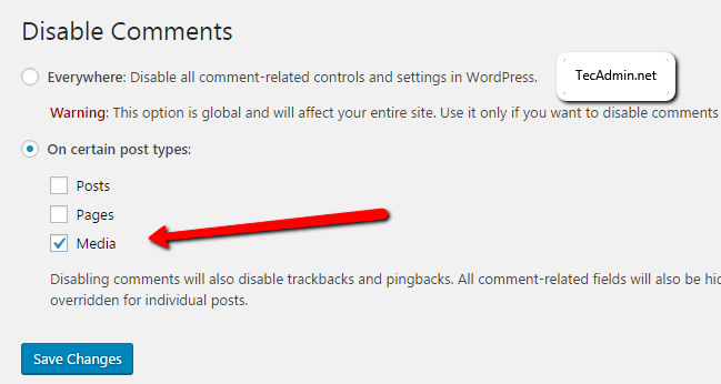 Jak wyłączyć komentarze do załączników w WordPress