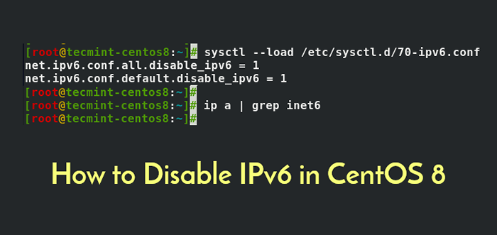 Cómo deshabilitar IPv6 en Centos 8