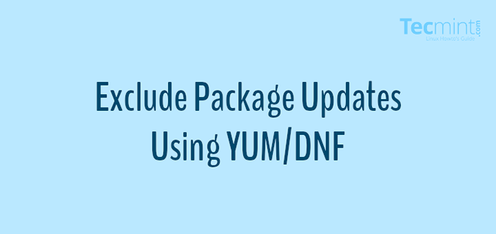 Cómo deshabilitar las actualizaciones de paquetes usando YUM/DNF en Rhel Linux