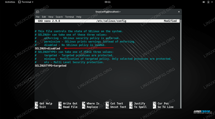 Cara melumpuhkan selinux