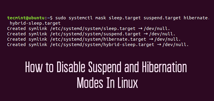 Comment désactiver les modes de suspension et d'hibernation dans Linux