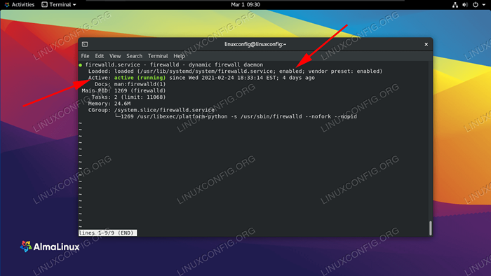 Cómo deshabilitar/habilitar el firewall en Almalinux