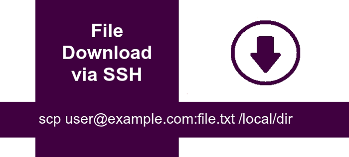 Comment télécharger et télécharger des fichiers sur SSH