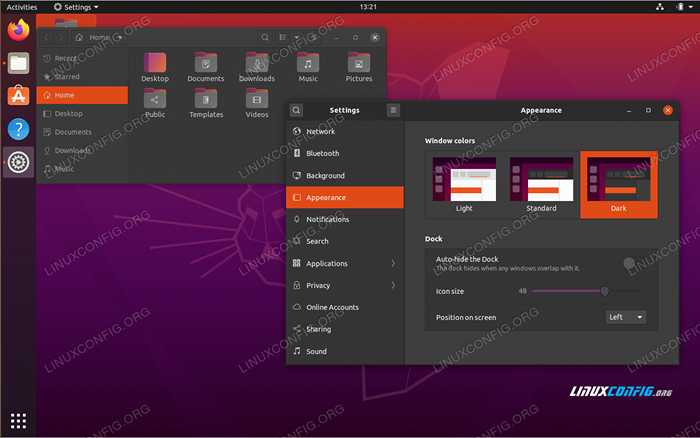 Cómo habilitar el tema oscuro de escritorio gnome en Ubuntu 20.04 fossa focal Linux