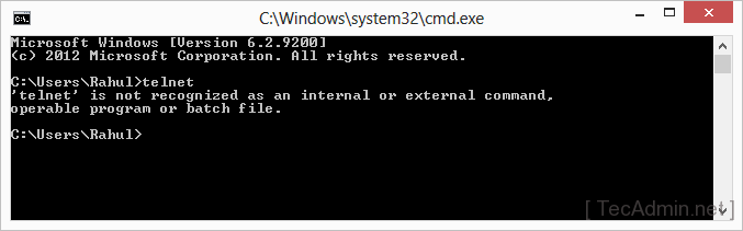Comment activer Telnet sur Windows 7/8
