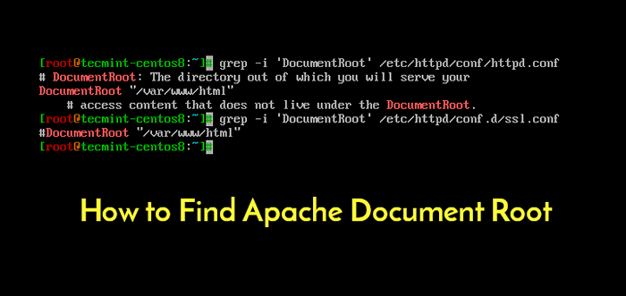 Como encontrar o documento Apache Root no Linux