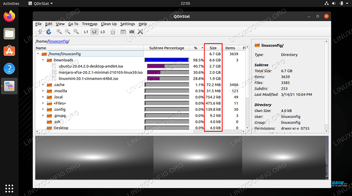 Cara menemukan file besar di Linux