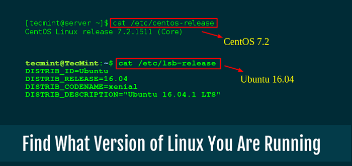 So finden Sie Linux -Betriebssystemname und Kernelversion, die Sie ausführen