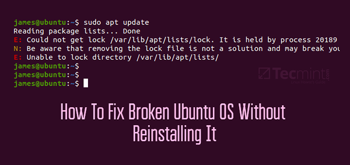 Cara memperbaiki OS Ubuntu yang rosak tanpa memasang semula