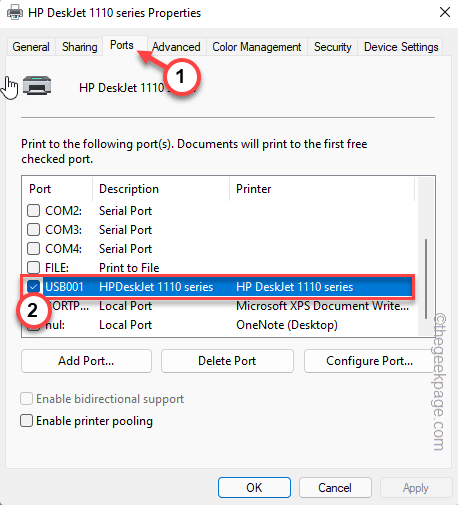 Comment corriger le port d'imprimante dans le problème de l'utilisation dans Windows 11/10
