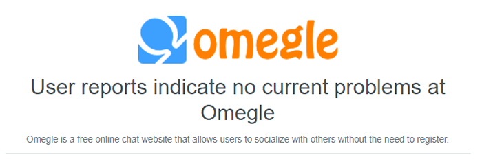 Cómo arreglar el servidor no se podía decir durante demasiado tiempo en Omegle