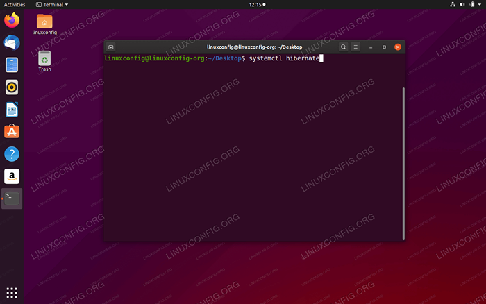 Jak hibernacja Ubuntu 20.04 Focal Fossa Linux Desktop