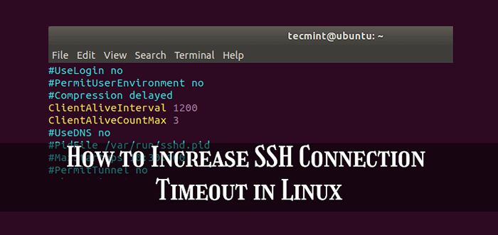 Cara meningkatkan batas waktu koneksi ssh di linux