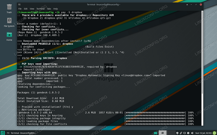 Jak zainstalować pakiet od AUR na Manjaro Linux