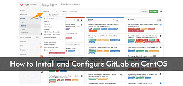 Como instalar e configurar o GitLab no CentOS 8/7