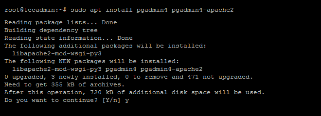 Cómo instalar y configurar Pgadmin4 en Ubuntu 18.04 y 16.04