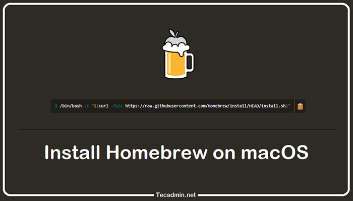 Cara menginstal dan menggunakan homebrew di macOS