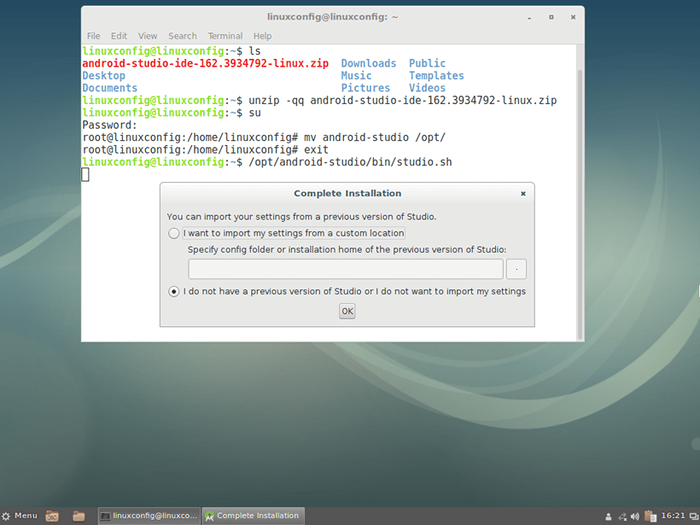 So installieren Sie Android Studio unter Debian 9 Stretch Linux