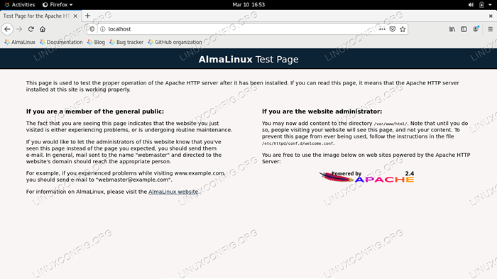 Comment installer Apache sur Almaliux