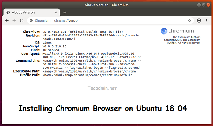 Cara memasang browser chromium di ubuntu 18.04
