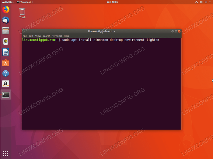 Jak zainstalować cynamonowy pulpit na Ubuntu 18.04 Bionic Beaver Linux