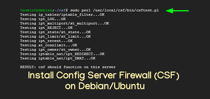 So installieren Sie Config Server Firewall (CSF) auf Debian/Ubuntu