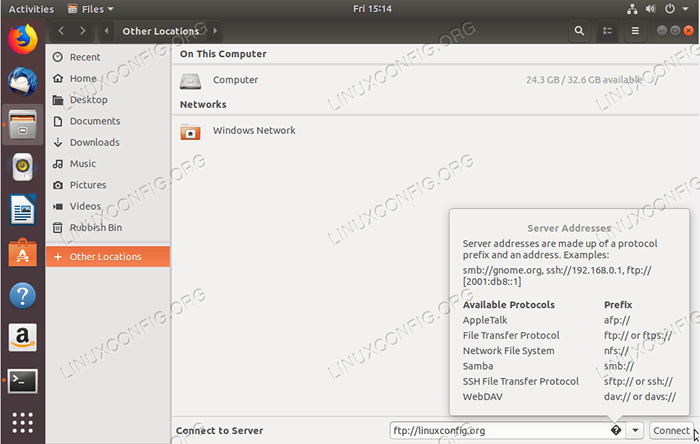 Comment installer le client FTP pour Ubuntu 18.04 Bionic Beaver Linux