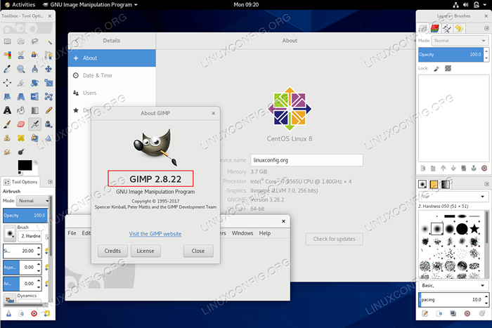 Comment installer GIMP sur Centos 8 / Rhel 8 Linux