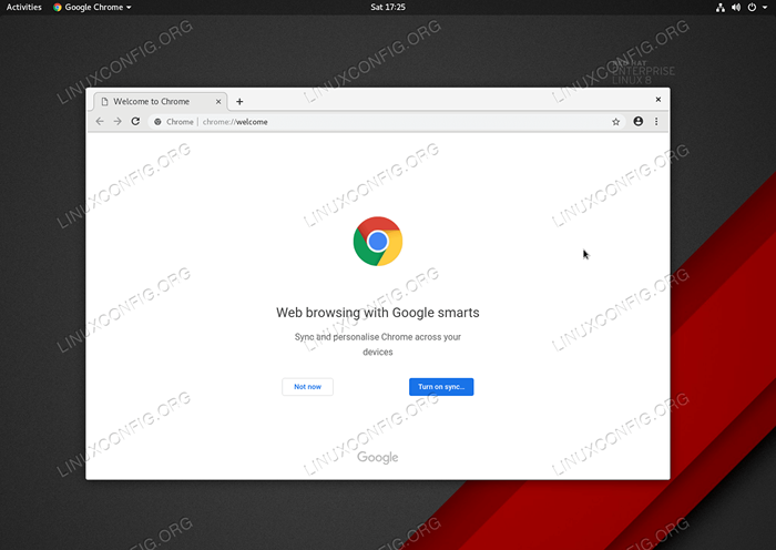 Como instalar o Google Chrome em Rhel 8 / CentOS 8 Linux