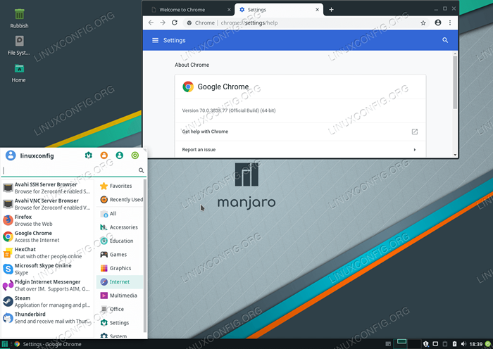 Como instalar o Google Chrome no Manjaro 18 Linux