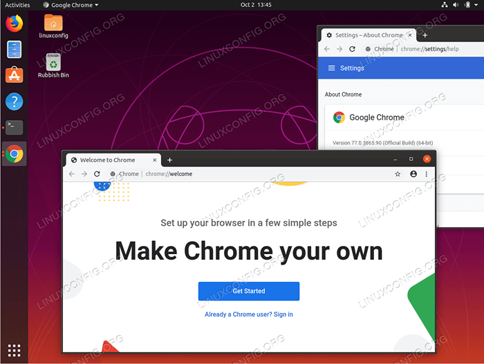 Cómo instalar el navegador web Google Chrome en Ubuntu 19.10 Eoan Ermine Linux